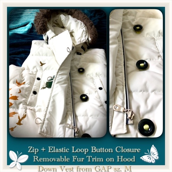 ⭐️VTG⭐️ GAP puffy Down Vest w/ hood - Picture 16 of 17